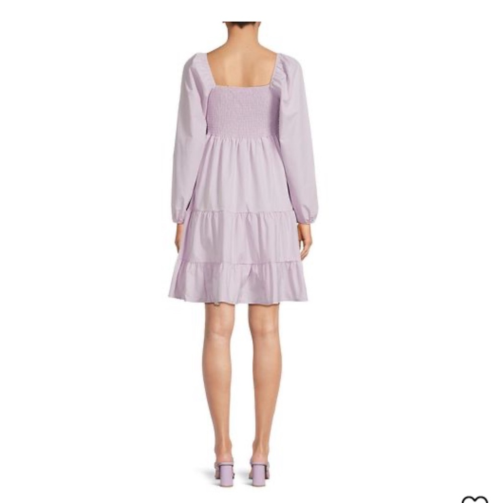 70/21 Tiered Smocked Lavender Women's Dress - Picture 4 of 11